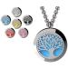 Wild Essentials 3 Necklace Set - Tree of Life & Flower of Life Aroma Diffuser Lockets | Stainless Steel Color Changing 24" Chains 36 Refill Pads | Perfect Essential Oil Jewelry for International Shipping - Buy Online on GoSupps.com