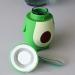 UCHOME Avocado Kids Mini Glass Water Bottle - 4 Designs, 280ml BPA-Free Silicone with Lanyard (Happy) - Buy Online on GoSupps.com