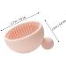 Housoutil 1pc Silicone Scrub Pad Make up Kit Silicone Makeup Applicator Brush Washing Dryer Cleaner Cosmetic Cleaning Scrubber Makeup Cleaning Pad Silicone Brush Silica Gel Makeup Brush 7x6.5cm Pink - Buy Online on GoSupps.com
