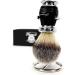Pure White Hair Razor Brush for Men - Premium Black & Metal Stand | Unique Gift Ideas & Special Packaging - Buy Online on GoSupps.com