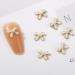 10Pieces 3D Nail Nail Art Accessories Bows Nail Jewelry Alloy-Nail Art Decorations for Women and Girls Metal Nail Studs for Nail Art