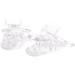 Clear Plastic Clip Pacifier Holder - 10pcs Badge Dummy Clips for Crafting & Trouser Tender Supplies - Buy Online on GoSupps.com