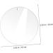 VILLCASE 40 Pcs Acrylic Round Sheet Cake Pan Acrylic Blanks Sheer Panels Acrylic Blank Circle Coaster Wafer - Buy Online on GoSupps.com