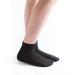 Doc Ortho Loose Fit Cotton Diabetic Socks for Men and Women 3 Pairs 1/4 Crew Large Black