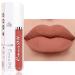Samore matt ink lipstick nude tones waterproof long -lived make -up lip gloss non -stick cup not fading waterproof lipstick cosmetics natural velvet color for make -up fans (a)