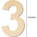 12 Inch Unfinished Wood Number 3 - DIY Craft Projects, Birthday Party Decorations - Buy Online on GoSupps.com