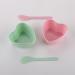 GSHLLO Pink Heart Facial Mask Mixing Bowls Set | 5 Makeup Bowls & Stirring Spatula | Skincare & Spa Tools for Face Masks - Buy Online on GoSupps.com