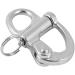 VGEBY Stainless Steel Snap Shackle with Key Ring | Quick Release Bail Rigging for Sailing Boat | 22x96mm - Buy Online on GoSupps.com