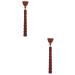 Tovinanna 2 pieces stretch tickle back itching stick accessories back supply claw back scratch wood body scratching self -stick good back scratch back accessories red pear