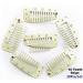 AKOAK 20 Pcs 3.6cm Beige Metal Snap Comb Wig Clips for Hair Extension - Buy Online on GoSupps.com