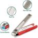 HandyDandy Professional Nail Clipper Set with File - Red | Easy Cleanup for Fingernails & Toenails - Buy Online on GoSupps.com
