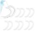 10pcs/Set Face Mask DIY Universal Ear Artifact Sleeve Silicone Earmuffs Ear Protection Comfortable Unisex Transparent