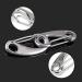 Syixute 6-Piece Stainless Steel Carabiner Hooks | Heavy Duty 50mm Climbing Clips | 100kg Load Capacity for Camping & Hiking - Buy Online on GoSupps.com