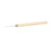 Lurrsoe Hair Extension Needle Hook Tool Wooden Handle Crochet Hooks Loop Needle for DIY Hairstyle