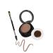 HJOPA Eyebrow Cream and Eyebrow Powder 2 in 1 Long-lasting Waterproof Makeup with Eyebrow Brush and Eyebrow Card with natural brown 0.04 Ounce (Pack of 1)