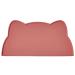 Septillar bowl pad silicone cats and small dogs waterproof pet lining mats slipproof cat bar (coral red) Korall red 44x25 cm