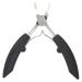 Cuticle Scissors Ingrown Toenail Clipper Stainless Steel Convenient Thick Ingrown Toe Nail Clippers for Correct Embedded Nails Relieve Pain(Black)