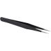 Lodokdre 4X Nail Art Rhinestones Eyelashes Extension Straight & Curved Tweezers Tool Set-Black - Buy Online on GoSupps.com