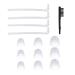 Universal BTE Hearing Aid Eartips Domes Set - Includes 9 Double-Layer Ear Plugs  4 Resound Tubes  and 1 Cleaning Brush
