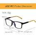 ADEWU Children's Glasses | Anti Blue Light Filter TR90 Rectangular Frames for Boys & Girls - Black/Yellow - Buy Online on GoSupps.com