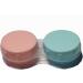 Buy Charmiga Amber Colored Contact Lenses | Light Brown Hydrogel - 0.0 Diopters | 2 Pieces + Lens Cases | Natural Look - Buy Online on GoSupps.com