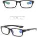 Eyglajdd TR90 Rectangle Two-Tone Reading Glasses - 3 Pack Gray-Blue-Red Blue Light Blocking 2.5x Reading Aid - International Shipping Available - Buy Online on GoSupps.com