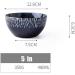 Bowl Snack Dip Bowls Dishware Household Ceramic Bowl Nordic Personality Bowl Creative Blue Rice Bowl 5 Inch Kiln Glazed Retro Tableware Compatible with Kitchen Restaurant Gifts - Buy Online on GoSupps.com