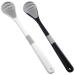 Egg 4 pieces of tongue cleaner tongue scraper tongue brush tongue scrap and tongue cleaning brush double-sided soft tongue coating brush