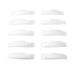 Silicone Curler Pads - 10 Pcs 5 Sizes for Lash Perm Kit | Reusable Lower Lash Isolation Pads for Eyelash Tint & Perm (White - Buy Online on GoSupps.com