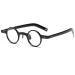 Dibako reading glasses round mini glasses fashion black reading glasses unisex lightweight readers anti-blue light Reading devices women men reading glasses (size: +3.00)