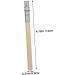 Mikinona 10pcs Eyebrow Pencil Extender Braces Extender Holder Brow Pencil Extension Lengthen Wooden Pole Tool - Buy Online on GoSupps.com