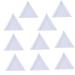 TOSSPER 10 Pieces Plastic Triangle Trays Rhinestones Beads Crystal Nail Art Sorting Trays