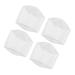 FOMIYES 2 Pairs Insole Unisex Shoe Inserts Flat Foot Corrector Silicone Gel Sleeves Arch Support Pads Arch White 10X10X0.6CM