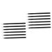 Ipetboom 12 Pcs Lip Brush Eye Shadow Brush Lipstick Brush Applicator Portable Cosmetic Brush Makeup Lip Brush Eye Makeup Brush Silicone Lip Concealer Travel Lip Gloss Silicone 14x1.2x0.8cmx2pcs Blackx2pcs