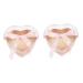 NUOBESTY 2 Pcs Flower Box Jewelery Organizer Bridal Floral Ribbon Pink Cloth Container Preserved Flower