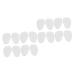 NOLITOY 8 Pairs High Heels Mat Silicone Shoe Pads Insoles for High Heels Sole Stick Protector Heel Shoe Grips Silicone Gel Self Adhesive Shoe Grips Insert Foot Pad Damping White