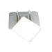 Vaorwne Salon Nail Finger Ring Palette Makeup Cream Foundation Mixing Palette Cosmetic Makeup Tool Stainless Steel Plate