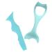 SOESFOUFU Make Up Stencils 2pcs Heated Lash Curler Lash Lengthening Mascara Silicone Eyeliner Aid Auxiliary Thermostat 15x5.7cm