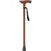 Walking Stick Imitates Wooden Walking Cane Adjustable Walking Stick with LED Light Aluminum Alloy Light and Durable Multifunctional Elderly