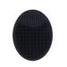 rongweiwang Face Scrubber Silicone Facial Clean Brush Exfoliating Brushes Scrubbing Exfoliator Pad Skin Scrubbers for Home Black