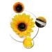 MauSong 2PCS 4 Yellow Sunflower Hair Alligator Hairpins - Stylish Hair Clips for Women, Girls - Perfect for Party, Beach, Wedding - Buy Online on GoSupps.com