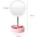 Beifenl Portable LED USB Recharge Storage Base Beauty Desktop Make Up Mirror (Creamy White) - Buy Online on GoSupps.com