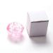 SUKPSY 2 Pcs Glass Crystal Dappen Dish Cup with Lid - Nail Art Acrylic Liquid Powder Glassware Tool | Pink Octagon Design - Buy Online on GoSupps.com