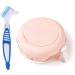 Refrest -proof dentures cleaning baths set ABBAS braces cleaning socket Storage box with a sink denture brushes for invisible braces partial prosthesis and aligner trip clinic rosa