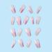 Press on Nails Mid Fake Nails Rainbow Colored Gradient False Nails Gloss Reusable Press on Nails Designs Acrylic Nails Press on Artificial Nails Stick on Nails For Women Girls 24Pcs - Buy Online on GoSupps.com
