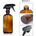 IMIROOTREE Amber Glass Spray Bottles - 2 Pack Durable Essential Oil Containers with Adjustable Fog & Jet Settings for Cleaning & Hydration | Refillable & Eco-Friendly - Buy Online on GoSupps.com