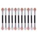 TR.OD 12Pcs Cosmetic Double-end Eyeshadow Eyeliner Brush Applicator Tool