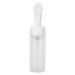 Verdant Touch Facial Cleanser Foaming Bottle Silicone Brush Mousse Foaming Bottle 200ML Empty Refillable Facial Cleanser Foaming Bottle with Transparent Design