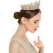 Sunolga Crown Women Girls Rhinestone Vintage Tiara for Wedding & Halloween - Gold - Buy Online on GoSupps.com