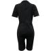 Malaidog Women's Casual Printed Plus Size Jumpsuit - V Neck Short Sleeve Wide Leg Romper with Pockets | Black XL - Buy Online on GoSupps.com